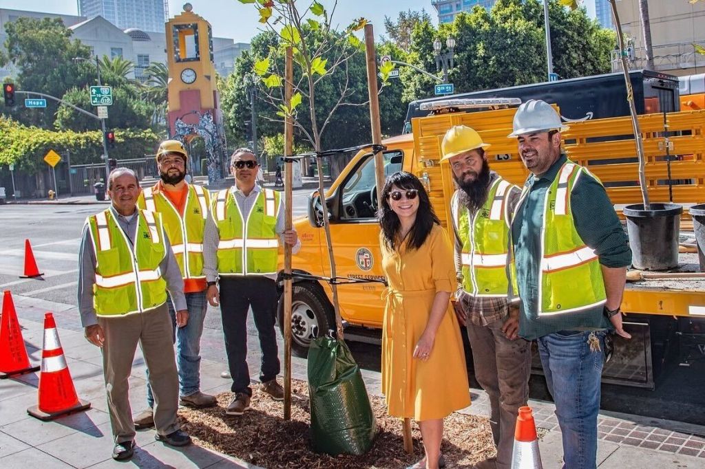 Clean Air Day planting a tree