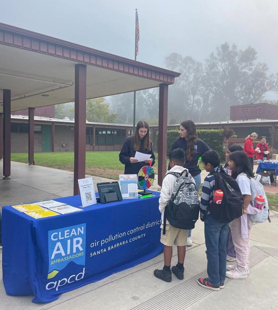 Clean Air Day air pollution control district booth